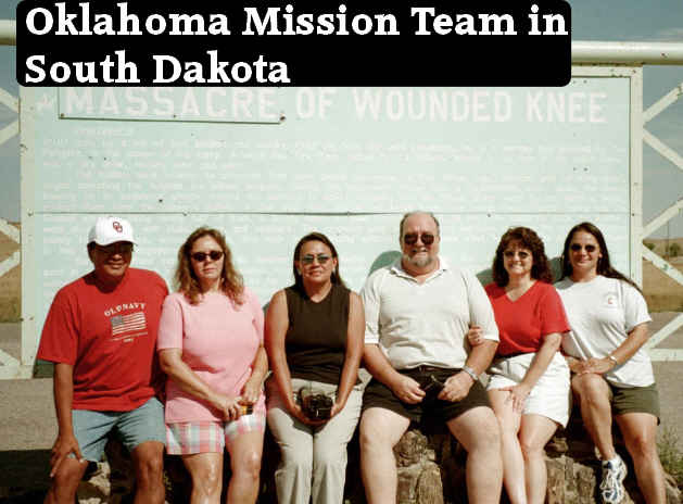 OK team at Wounded Knee
